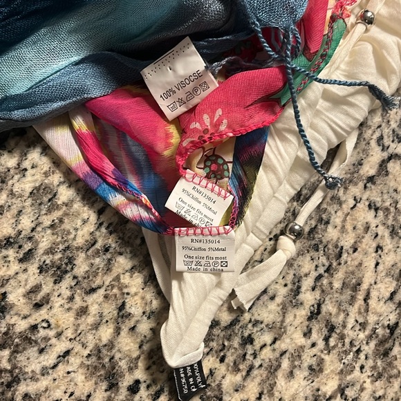 Infinity Chiffon Jewel Scarf Wrap Lot - Picture 14 of 14